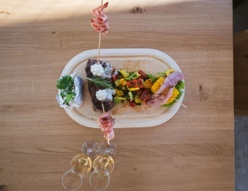 Steakteller in der Diktnalm