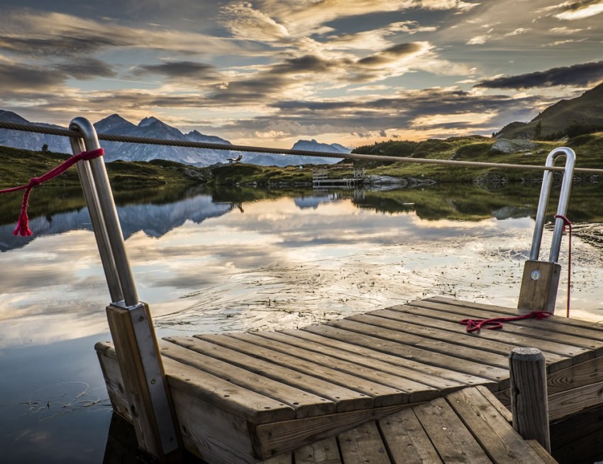 Steg auf Bergsee © Tourismusverband Obertauern