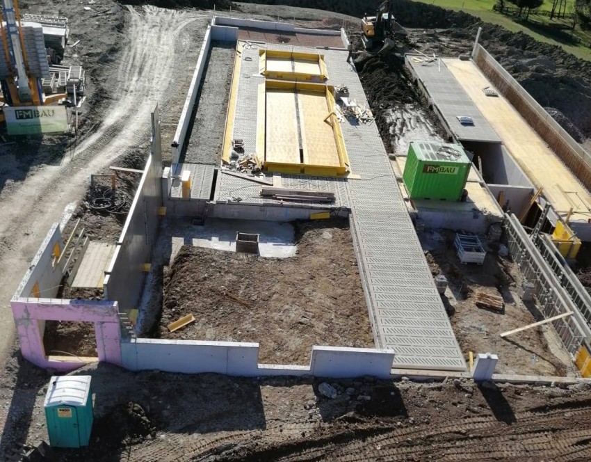 Die Arbeiter von FM Bau legen sich ganz schön ins Zeug