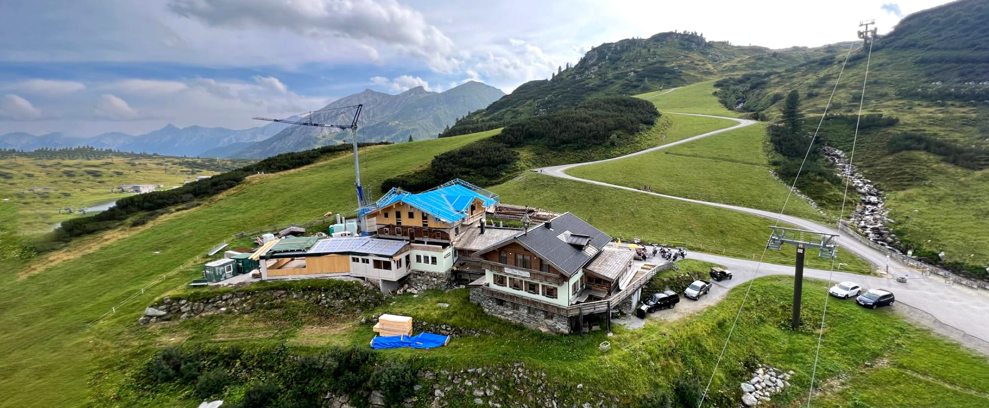 Renovierung im Sommer 2024 der Dikt'n Alm in Obertauern