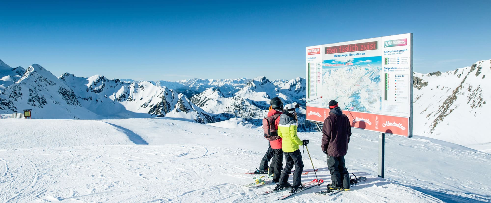 Skifahren und Snowboarden in Obertauern © Tourismusverband Obertauern