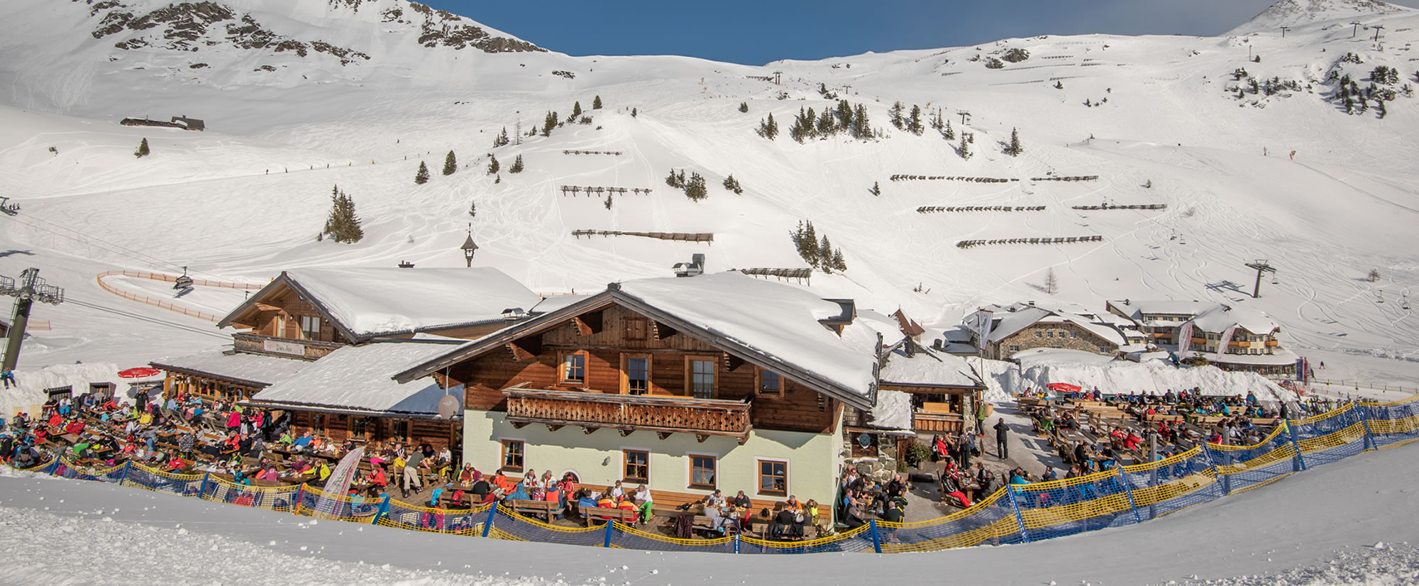 Skihütte, Dikt'n Alm in Obertauern, Österreich