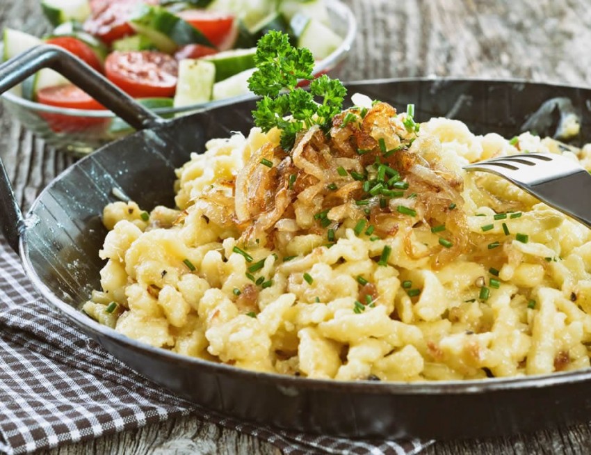 Frische Salzburger Kasnock'n in der Original-Nock'n-Pfanne